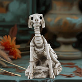 Maxbell Goat Skeleton Statue Gift Halloween Figurine for Bedroom Housewarming Indoor
