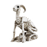 Maxbell Goat Skeleton Statue Gift Halloween Figurine for Bedroom Housewarming Indoor