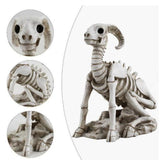 Maxbell Goat Skeleton Statue Gift Halloween Figurine for Bedroom Housewarming Indoor