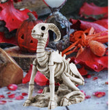 Maxbell Goat Skeleton Statue Gift Halloween Figurine for Bedroom Housewarming Indoor