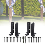 Maxbell Adjustable Deck Post Anchor Base Brackets Post Holders Support Base Brackets 4Pcs