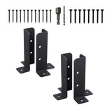 Maxbell Adjustable Deck Post Anchor Base Brackets Post Holders Support Base Brackets 4Pcs