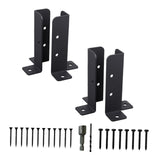 Maxbell Adjustable Deck Post Anchor Base Brackets Post Holders Support Base Brackets 4Pcs