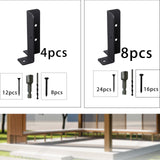 Maxbell Adjustable Deck Post Anchor Base Brackets Post Holders Support Base Brackets 4Pcs