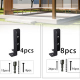 Maxbell Adjustable Deck Post Anchor Base Brackets Post Holders Support Base Brackets 4Pcs