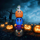 Maxbell Halloween Inflatable Decoration Outdoor with LED Light Lawn Pumpkin Cat Evil