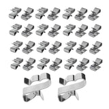 Maxbell 30 Pieces Cable Clips Silver Practical for Boat Cable Boat Trailer Pv Wiring