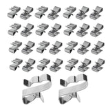 Maxbell 30 Pieces Cable Clips Silver Practical for Boat Cable Boat Trailer Pv Wiring