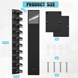 Baseball Caps Organizer Stand Cap Display Holder for Bedroom Closet Entrance Black