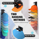 Baseball Caps Organizer Stand Cap Display Holder for Bedroom Closet Entrance Black