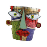 Maxbell Abstract Face Plant Pot Indoor Outdoor Cute Windowsill Resin Statue Ornament