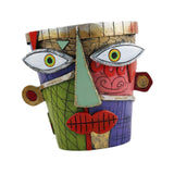 Maxbell Abstract Face Plant Pot Indoor Outdoor Cute Windowsill Resin Statue Ornament