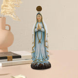 Maxbell Virgin Mary Statue Catholic Desktop Ornament for Festival Office Living Room