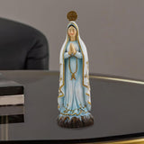Maxbell Virgin Mary Statue Catholic Desktop Ornament for Festival Office Living Room