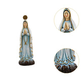 Maxbell Virgin Mary Statue Catholic Desktop Ornament for Festival Office Living Room