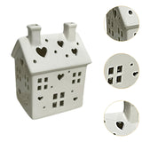 Maxbell White Xmas Farmhouse Winter Arts Crafts Holiday Christmas Decorations House