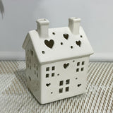 Maxbell White Xmas Farmhouse Winter Arts Crafts Holiday Christmas Decorations House
