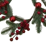 Maxbell 2x Small Christmas Candle Wreaths Xmas Christmas Wreaths for Winter