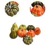 Maxbell 8 Pieces Fall Artificial Pumpkins Decoration for Farmhouse Decor Lightweight