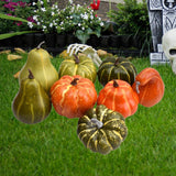 Maxbell 8 Pieces Fall Artificial Pumpkins Decoration for Farmhouse Decor Lightweight