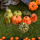 Maxbell 8 Pieces Fall Artificial Pumpkins Decoration for Farmhouse Decor Lightweight