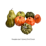 Maxbell 8 Pieces Fall Artificial Pumpkins Decoration for Farmhouse Decor Lightweight