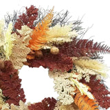 Maxbell Artificial Wheat Ears Wreath Autumn Wreath for Holiday Window Indoor Outdoor