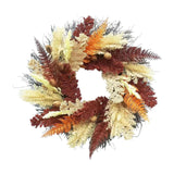 Maxbell Artificial Wheat Ears Wreath Autumn Wreath for Holiday Window Indoor Outdoor