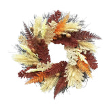 Maxbell Artificial Wheat Ears Wreath Autumn Wreath for Holiday Window Indoor Outdoor