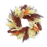 Maxbell Artificial Wheat Ears Wreath Autumn Wreath for Holiday Window Indoor Outdoor