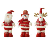 Maxbell Christmas Santa Figurine Plush Doll Xmas Decoration for Bedroom Multipurpose