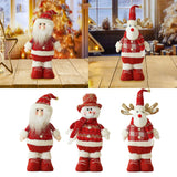 Maxbell Christmas Santa Figurine Plush Doll Xmas Decoration for Bedroom Multipurpose