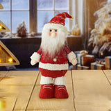 Maxbell Christmas Santa Figurine Plush Doll Xmas Decoration for Bedroom Multipurpose