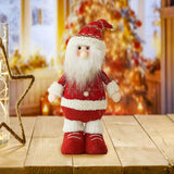 Maxbell Christmas Santa Figurine Plush Doll Xmas Decoration for Bedroom Multipurpose