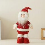 Maxbell Christmas Santa Figurine Plush Doll Xmas Decoration for Bedroom Multipurpose