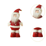 Maxbell Christmas Santa Figurine Plush Doll Xmas Decoration for Bedroom Multipurpose