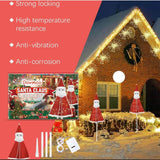 Maxbell Christmas Santa Claus Outdoor Decorations Gift for Holidays Outside Entrance