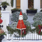 Maxbell Christmas Santa Claus Outdoor Decorations Gift for Holidays Outside Entrance