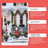 Maxbell Christmas Santa Claus Outdoor Decorations Gift for Holidays Outside Entrance