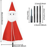 Maxbell Christmas Santa Claus Outdoor Decorations Gift for Holidays Outside Entrance