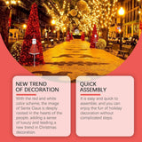 Maxbell Christmas Santa Claus Outdoor Decorations Gift for Holidays Outside Entrance