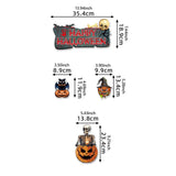 Maxbell 2x Halloween Paper Hanging Ornaments Halloween Decorations for Party Outside
