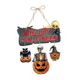 Maxbell 2x Halloween Paper Hanging Ornaments Halloween Decorations for Party Outside