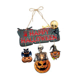 Maxbell 2x Halloween Paper Hanging Ornaments Halloween Decorations for Party Outside