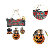 Maxbell 2x Halloween Paper Hanging Ornaments Halloween Decorations for Party Outside