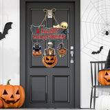 Maxbell 2x Halloween Paper Hanging Ornaments Halloween Decorations for Party Outside