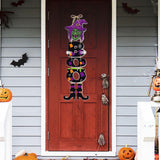 Maxbell 2x Halloween Paper Hanging Ornaments Halloween Decorations for Party Outside