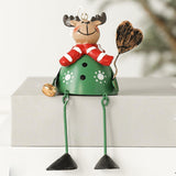 Maxbell Metal Christmas Tree Ornament Gift Cute Display for Indoor Farmhouse Outside Green Elk