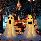 Maxbell Halloween Decor Versatile Scary Standing Ghost for Indoor Outdoor Lawn Patio Style F