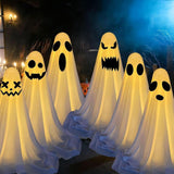 Maxbell Halloween Decor Versatile Scary Standing Ghost for Home Porch Indoor Outdoor Style B
